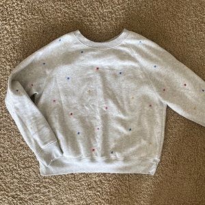 Old navy crew neck sweater embroidered star print women’s medium